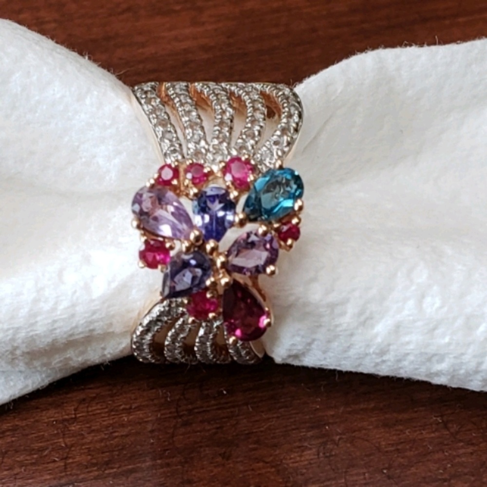 Victoria Wieck 1.63 ctw multi gemstone ring - Picture 2 of 8